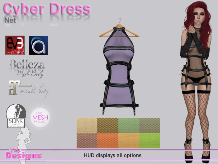 Cyber Dress With Hud Net