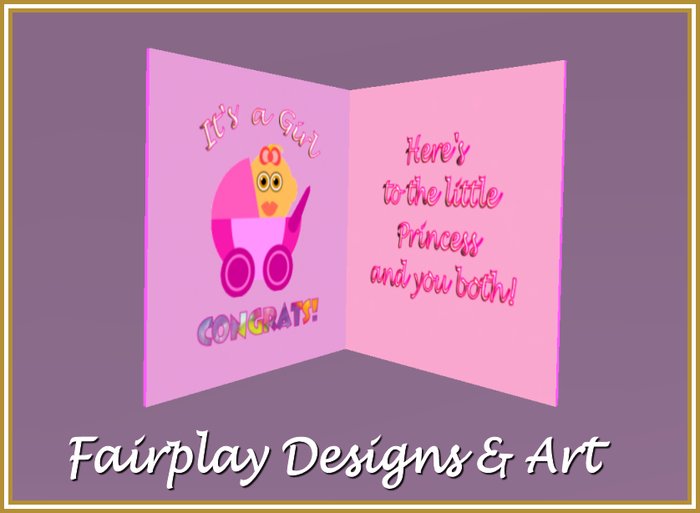 ~FDA~ Little Princess Baby Greeting~