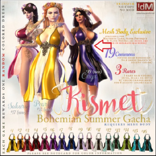 !dM Kismet - LARA Summerdress **ONYX RARE**