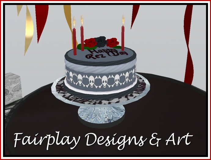 ~FDA~ Goth Corpse Rez Day Cake