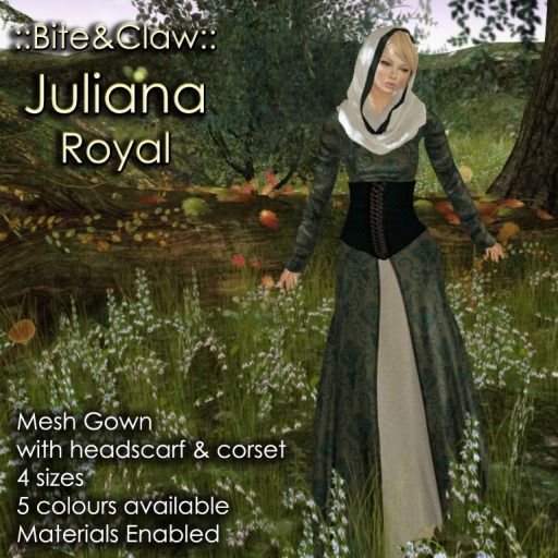 ::B&C:: Juliana Gown - Royal (Mesh - standard sizing)