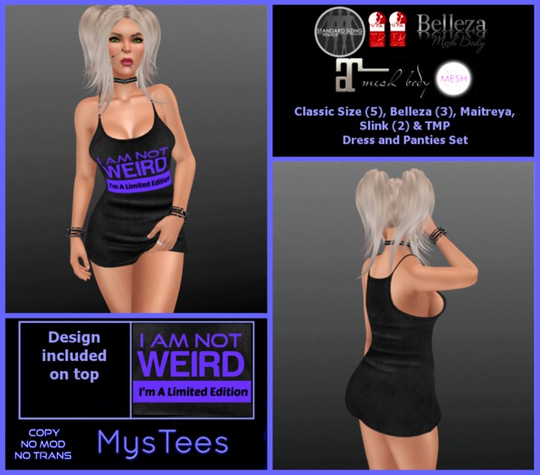 *MysTees* Limited Edition Purple Tank Dress - Boxed