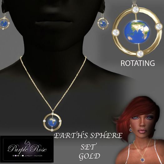*PRJ EARTH'S SPHERE SET GOLD