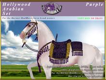 *E* Hollywood Arabian Saddle Set [Boxed] RH Marwari Purple
