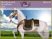 *E* Hollywood Arabian Saddle Set [Boxed] RH Marwari Black