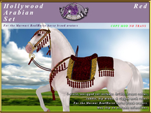 *E* Hollywood Arabian Saddle Set [Boxed] RH Marwari Red