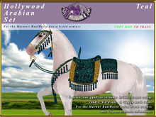 *E* Hollywood Arabian Saddle Set [Boxed] RH Marwari Teal
