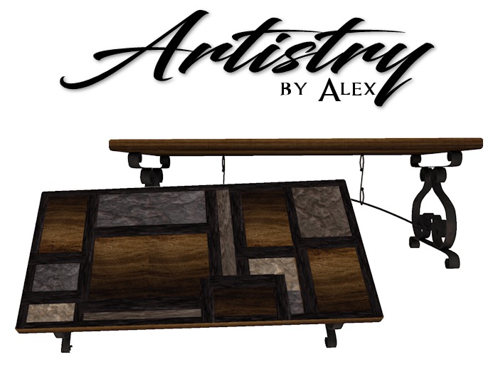 Artistry by Alex - Inlaid Stone Coffee Table