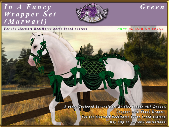 *E* In a Fancy Wrapper Set [BOXED] RH Marwari Green