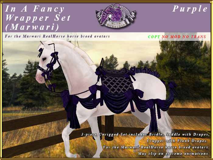 *E* In a Fancy Wrapper Set [BOXED] RH Marwari Purple