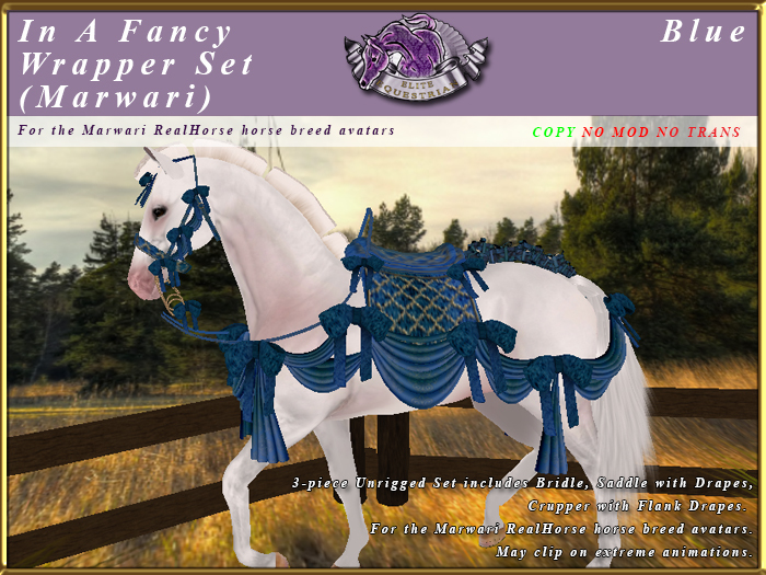 *E* In a Fancy Wrapper Set [BOXED] RH Marwari Blue