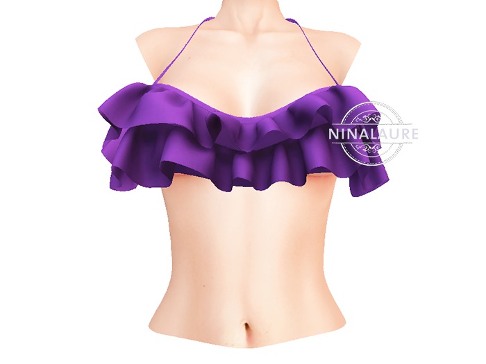 Valentina E. Penelope Ruffled Top Purple