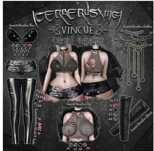 [CX] 8 Luceat Arachne Bra - Graphite (Hourglass)