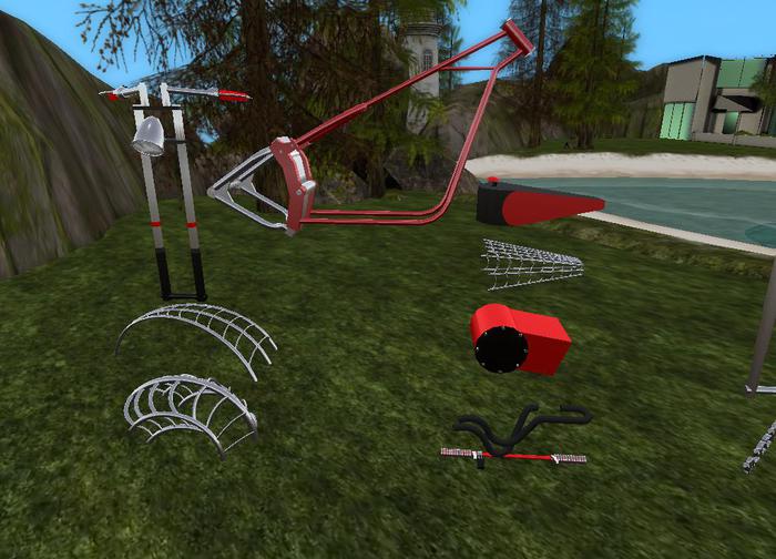 black widow chopper parts