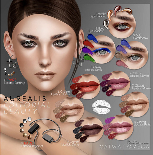 Aurealis. Editorial Beauty.Gacha - Editorial Earrings. RARE.