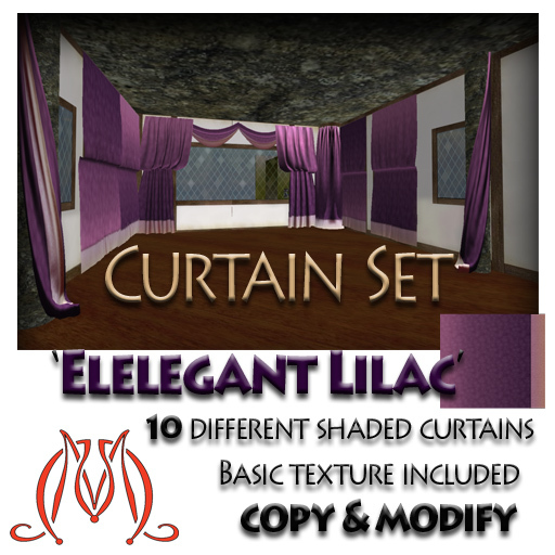 Curtain Set Elegant Lilac