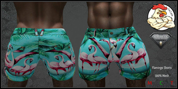 LeCock - AESTETIC Flamingo Shorts