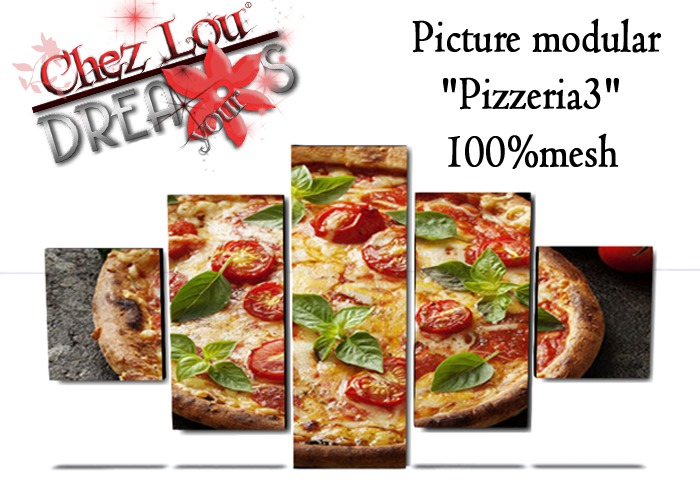 *CL*HUD*WEAR & UNPACK* Picture modular "Pizzaria3" 100%mesh