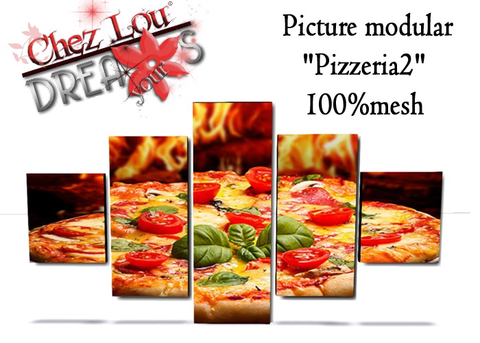 *CL*HUD*WEAR & UNPACK* Picture modular "Pizzaria2" 100%mesh