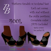 (PB)Platform Sandal (black)