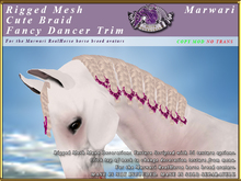 *E* Cute Braided Mane Trim [BOXED] RH Marwari Fancy Dancer