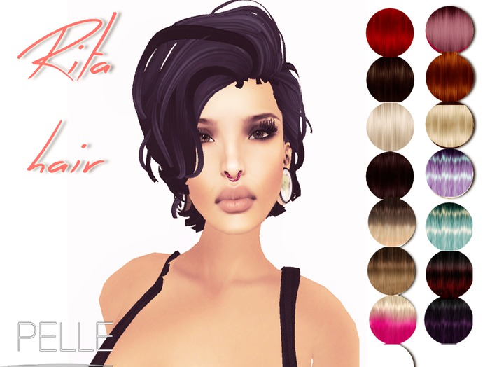 PELLE HUD - RITA HAIR BLACK BLONDE(WEAR ME!)