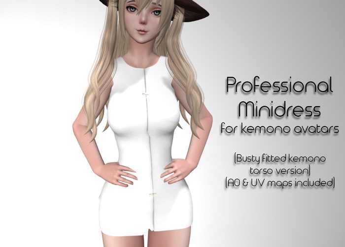 LMF Fitted Kemono Torso Professional Minidress (Busty)