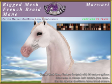 *E* French Braid Mane Set  [BOXED] RH Marwari