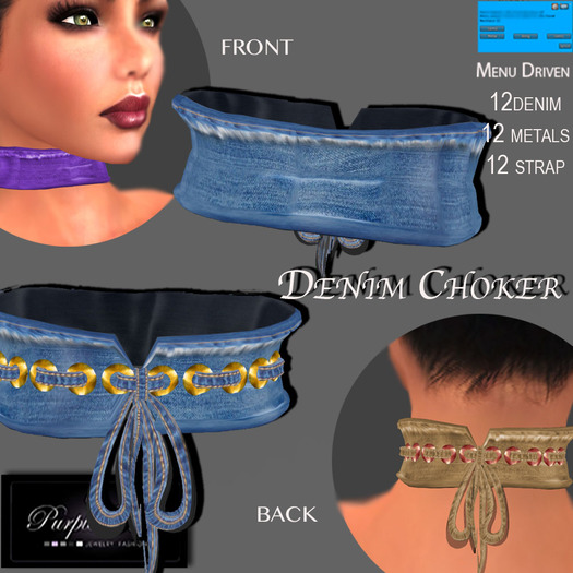 MP**(PRJ) Denim Choker