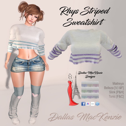 [Dallas MacKenzie] Rhys Striped Sweatshirt