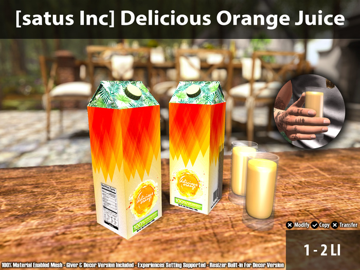 [satus Inc] Delicious Orange Juice