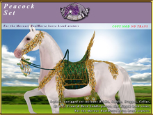 *E* Peacock Saddle Set  [BOXED] RH Marwari