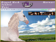 *E* RealHorse Tendrilled Mane Set [BOXED] RH Marwari