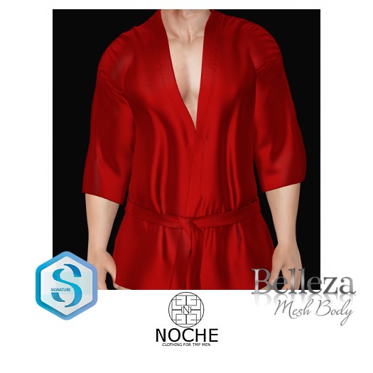 NOCHE. Japanese Style Robe Red