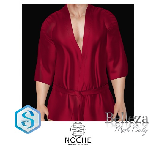 NOCHE. Japanese Style Robe Maroon