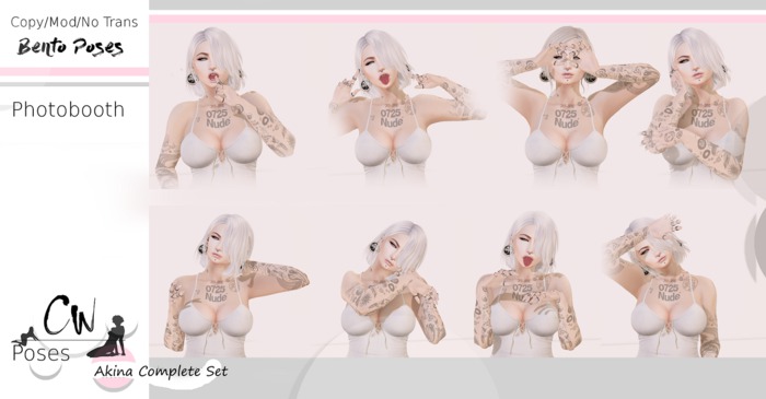 CW POSES - Akina Bento Poses - Complete set