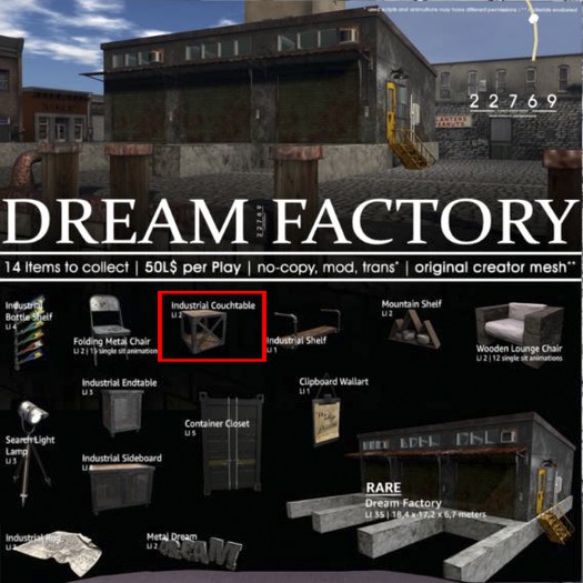 22769 - Industrial Couchtable - COMMON