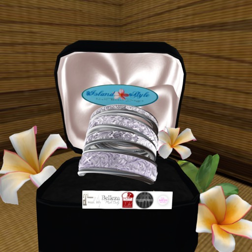 [ISD] Silver Bangle Bracelet set  gift Box