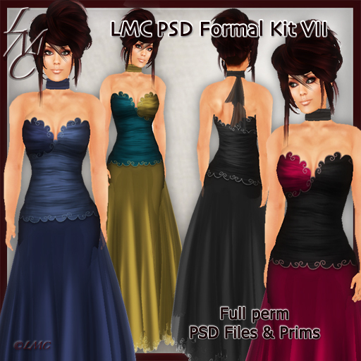  LMC Designer PSD Files & full perm prims - Formal Kit VII - BOM