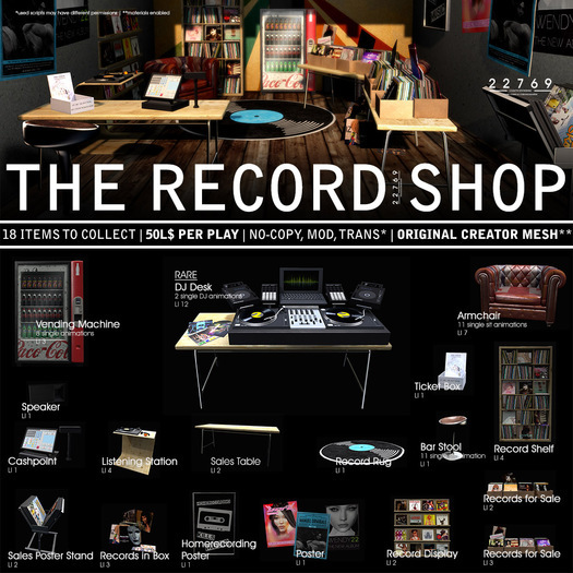 22769 - The Record Store - DJ Desk - RARE