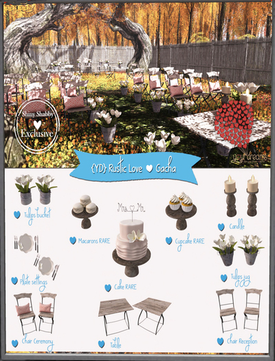 {YD} Rustic Love - Chair Reception