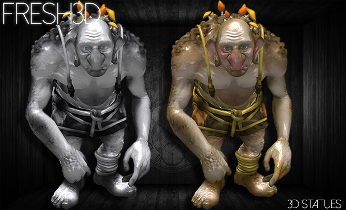 Fresh3D Forest Troll  STATUE