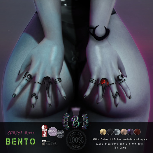 BLAXIUM -Corvus Rings- eBody Curvy Bento