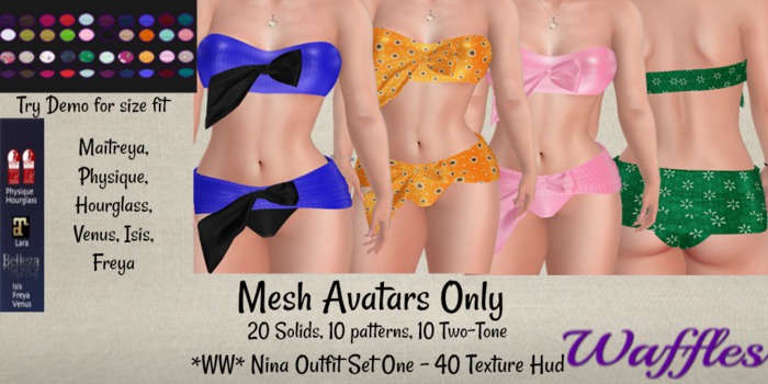 *WW* Nina Top & Bottom Outfit Set One - 40 Texture