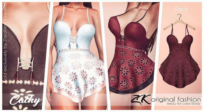 -:zk:- Cathy Dress Red-Add me