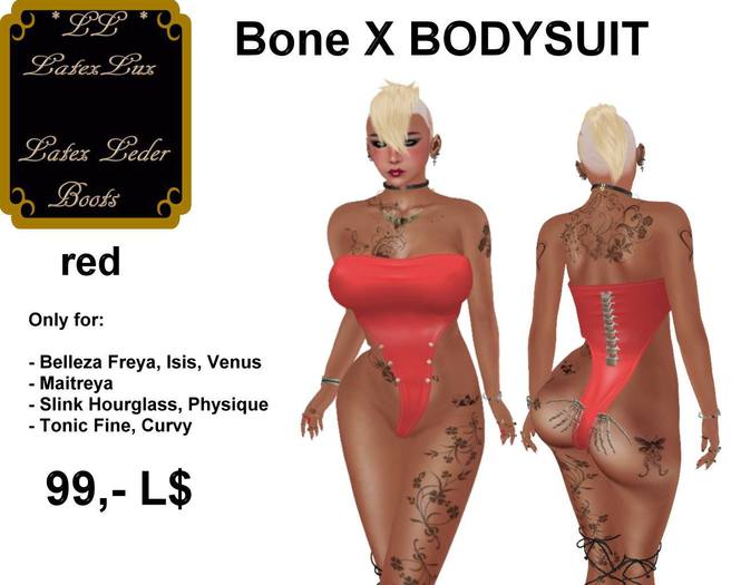 Bone X BODYSUIT_Red