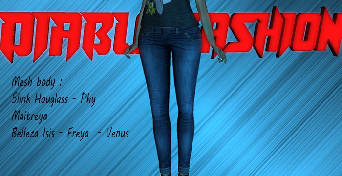 Diablo fashion Skinny jeans Blue 