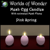 WoW Egg Candles - Pink Spring