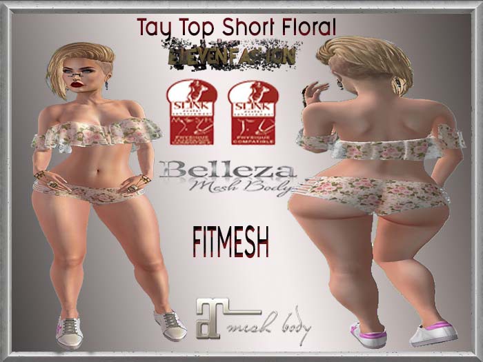 Tay short top floral