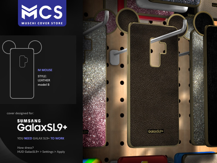 MMouse [Leather 3] Cover for SL9+